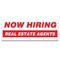 Signmission Now Hiring Real Estate Agents Banner Apply Inside Accepting Application Single Sided B-120-30294 - alternate 1